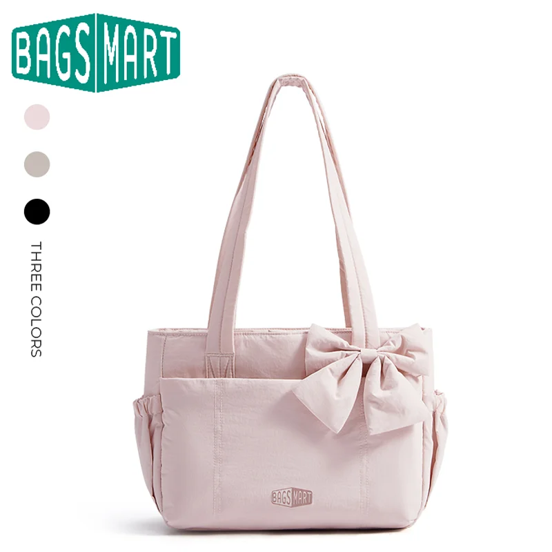 Shoulder Bag Structured - BAGSMART Tote Bag University Padded Shoulder