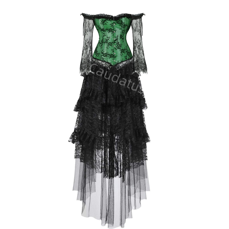 Corset Dress Plus Size Long Sk - огляд і ціна Women'S Green Formal Wear