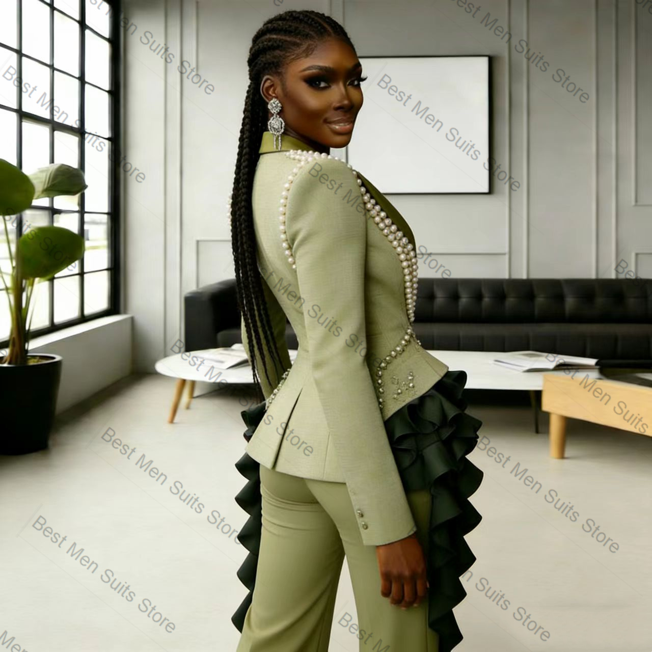Pearls Green Women Suit Set 2  - огляд і ціна Women'S Green Formal Wear
