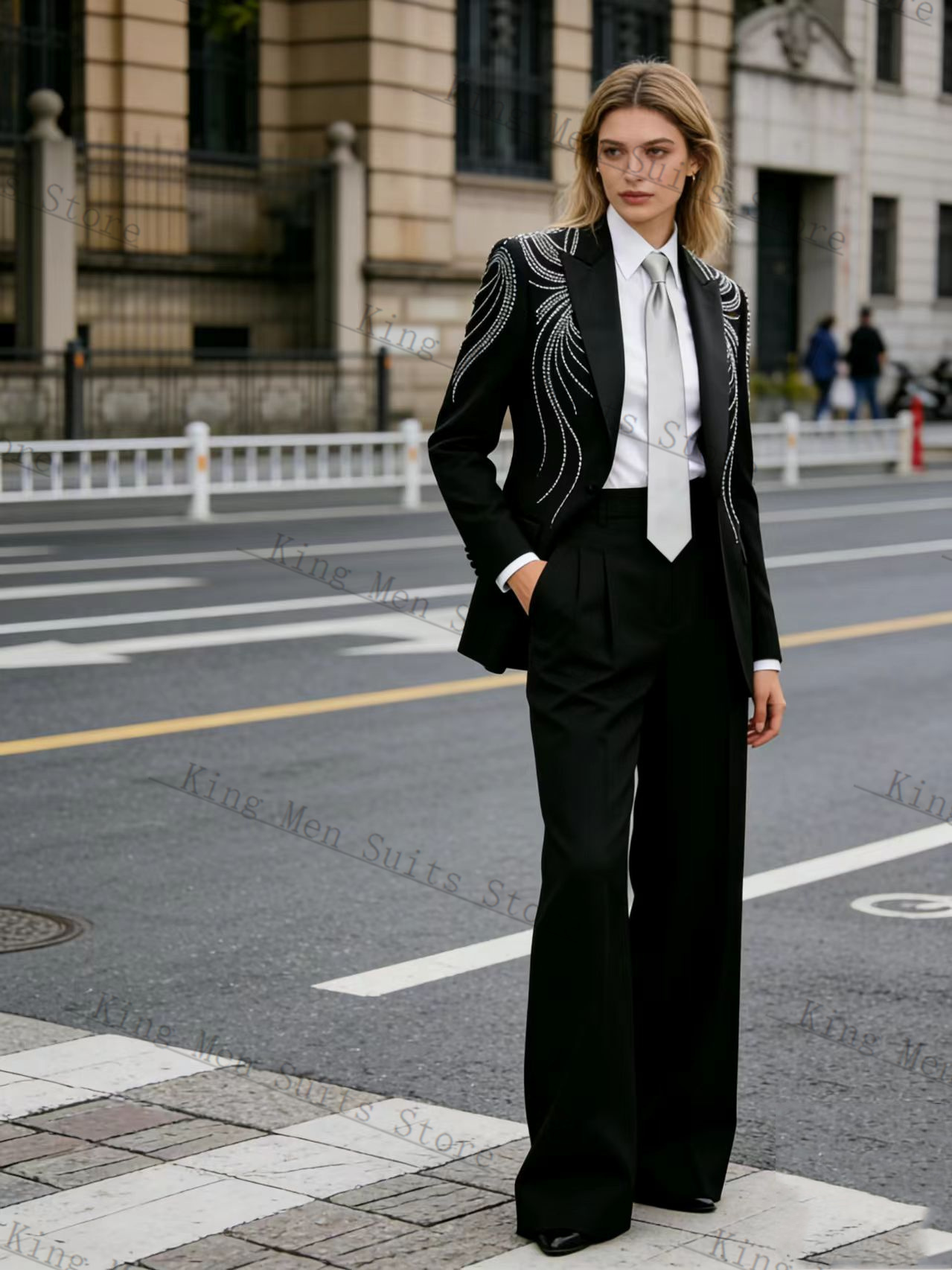 Black Women Suit Set 2 Pcs Bla - огляд і ціна Women'S Formal Wear Tuxedo