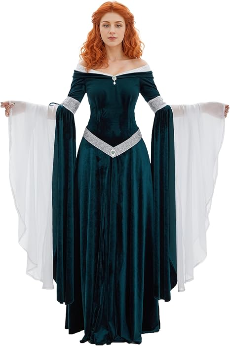 DAIZBELLA Women's Medieval Ren - огляд і ціна Women'S Green Formal Wear