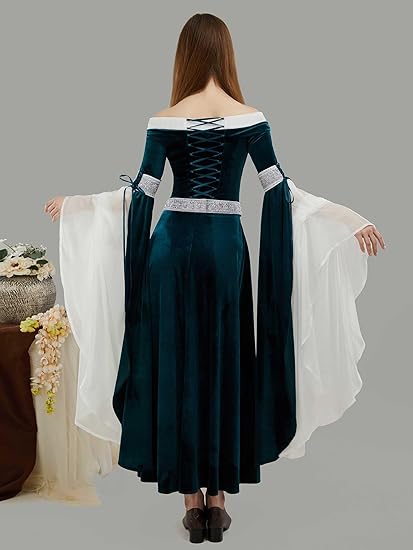 DAIZBELLA Women's Medieval Ren - огляд і ціна Women'S Green Formal Wear