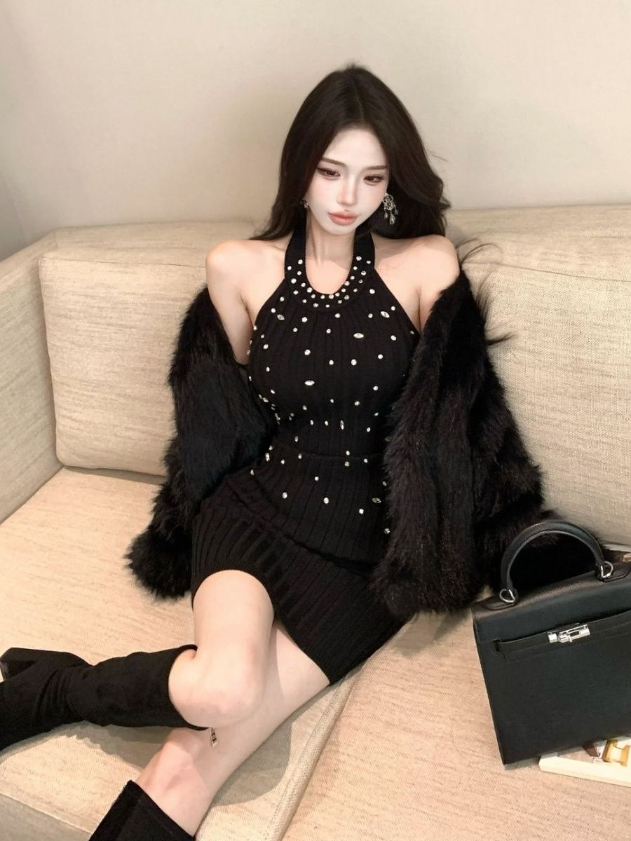 Fashionable Diamond Embedded B - огляд і ціна Wrap Dress Work