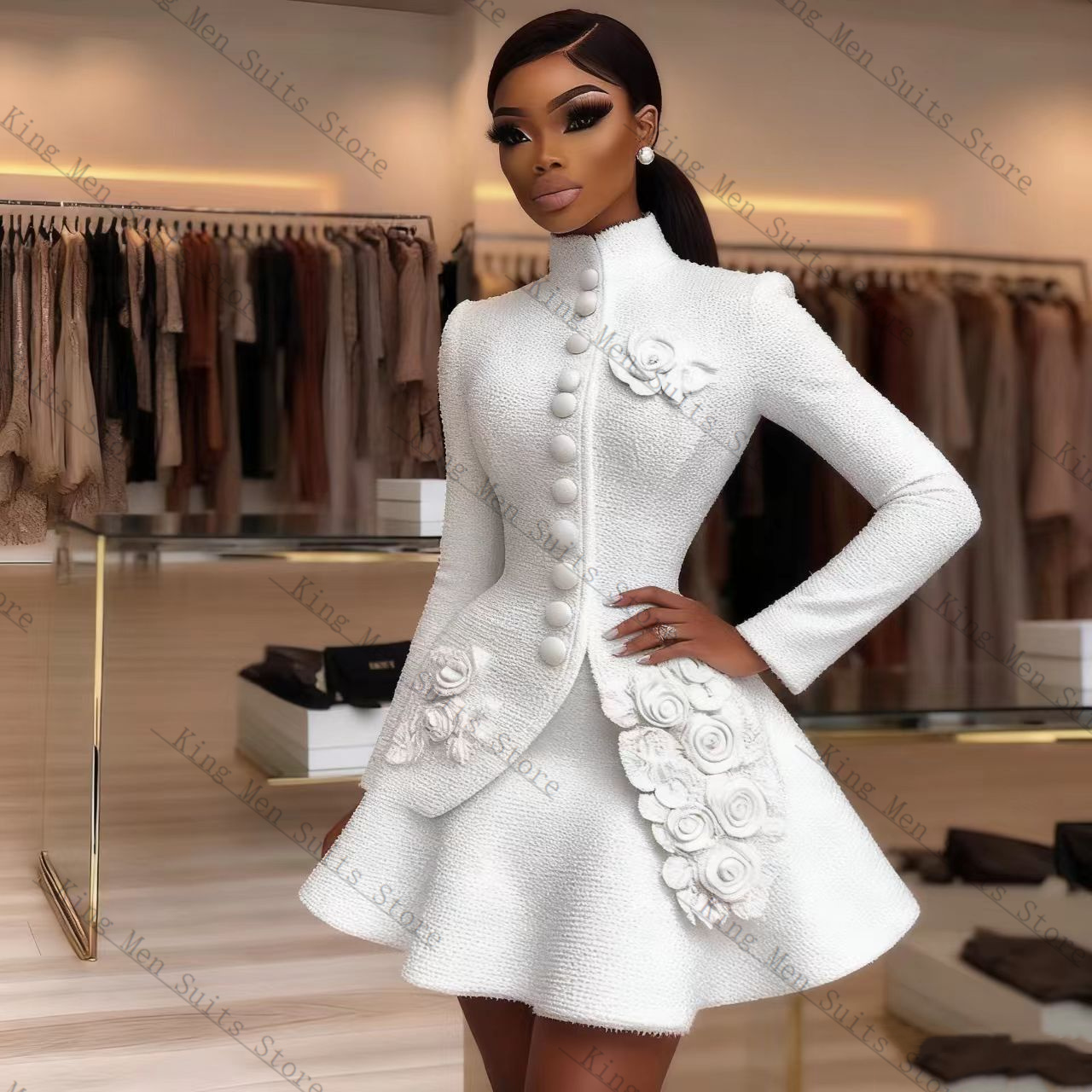 Luxury White Women Suit Set 2  - огляд і ціна Women'S Formal Wear Tuxedo