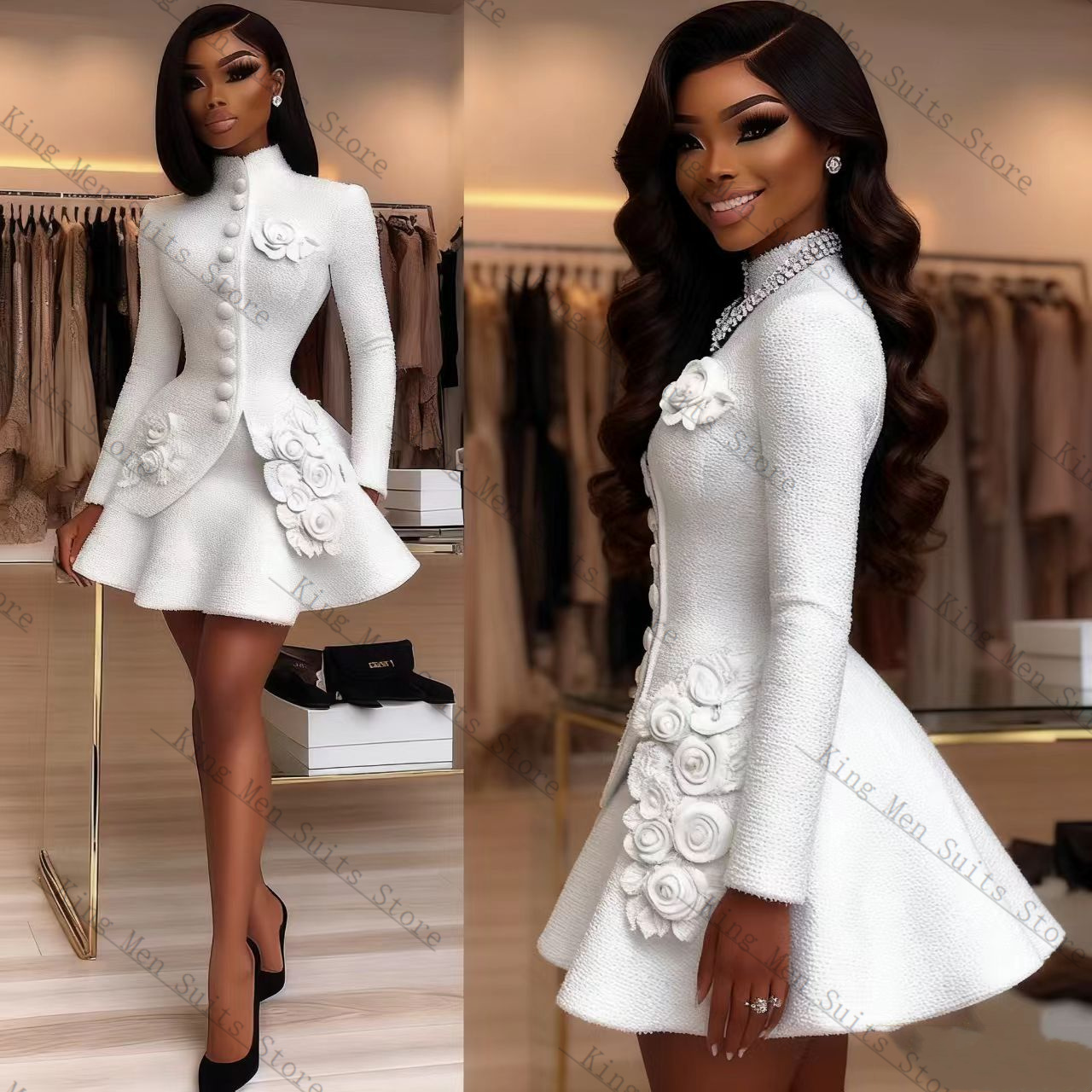 Luxury White Women Suit Set 2  - огляд і ціна Women'S Formal Wear Tuxedo