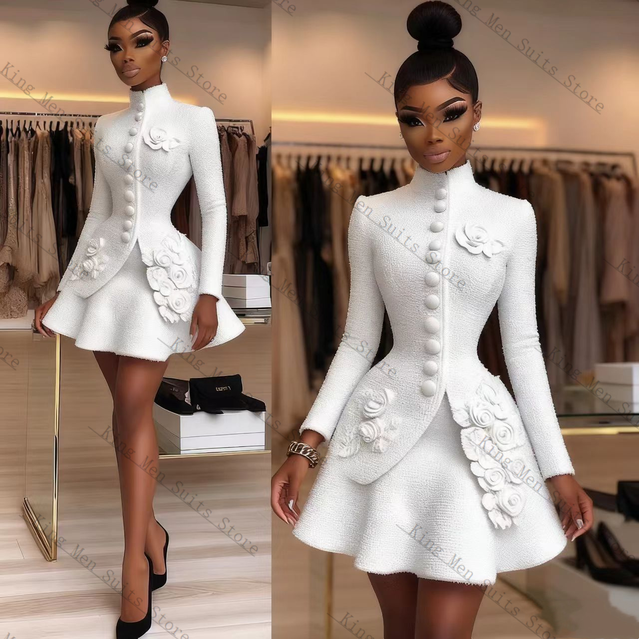 Luxury White Women Suit Set 2  - огляд і ціна Women'S Formal Wear Tuxedo