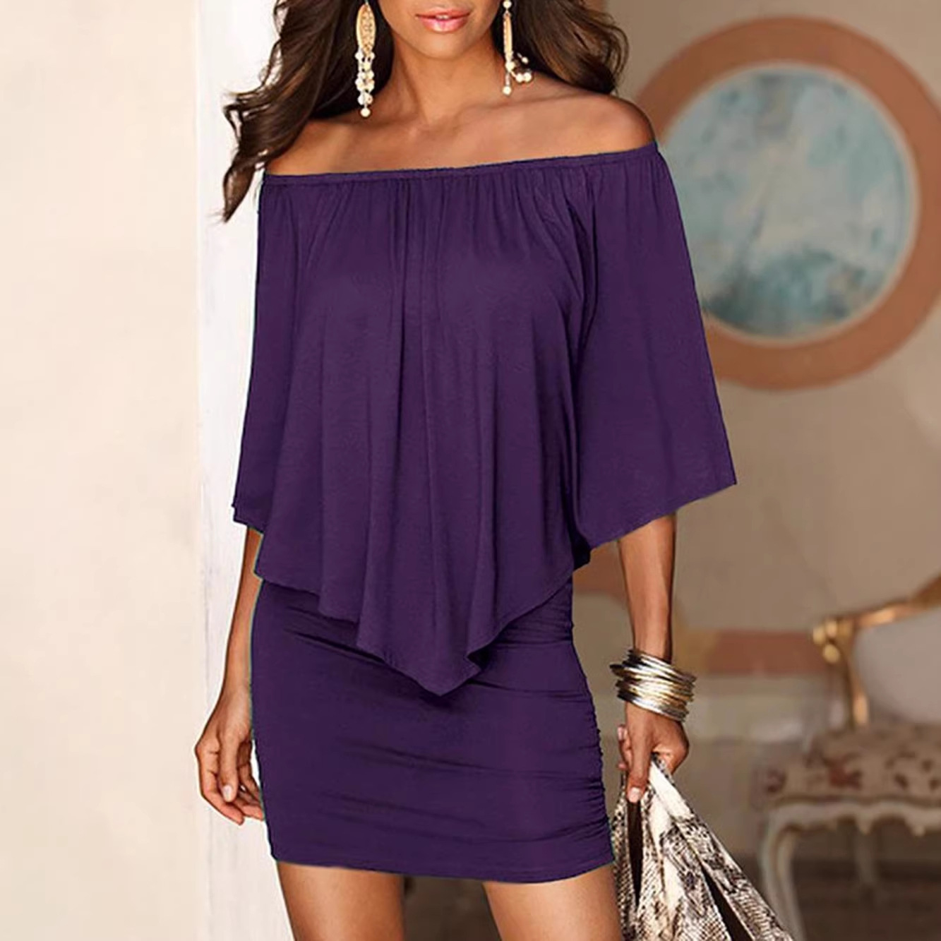 Dress Women Short Dresses Vest - огляд і ціна Wrap Dress Work