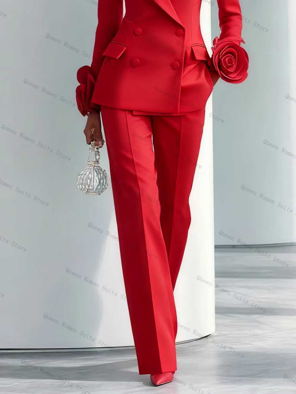 Luxury Red Women Suit Set 2 Pc - огляд і ціна Women'S Formal Wear Tuxedo