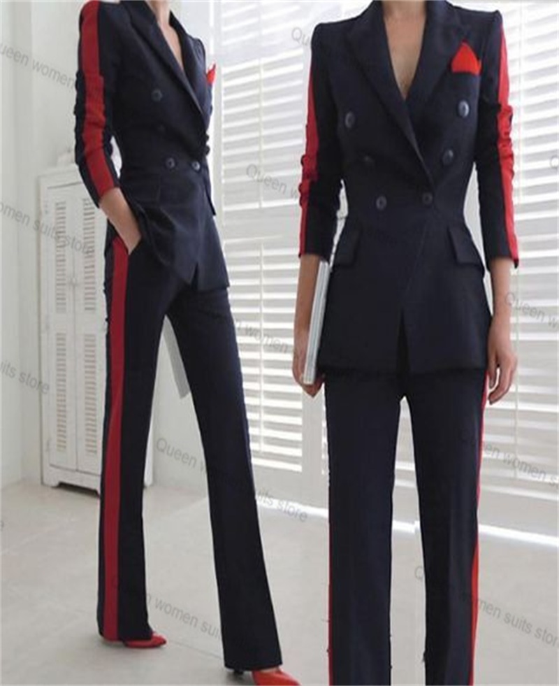Red Black Autumn Women Suit Se - огляд і ціна Women'S Formal Wear Tuxedo