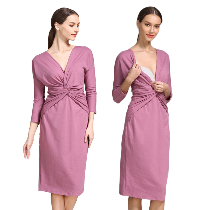 Twist Front Wrap Nursing Mater - огляд і ціна Wrap Dress Work